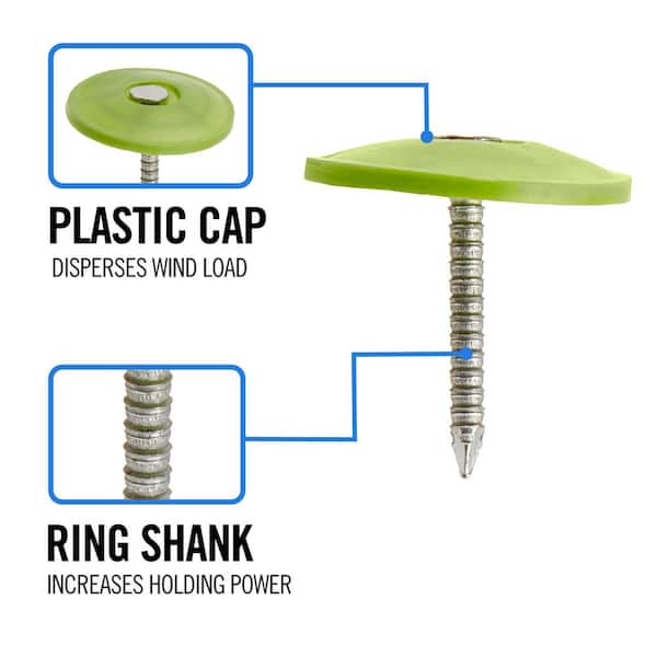 帽子 salang.nail Ring-Shank Cap Nails at Lowes.com