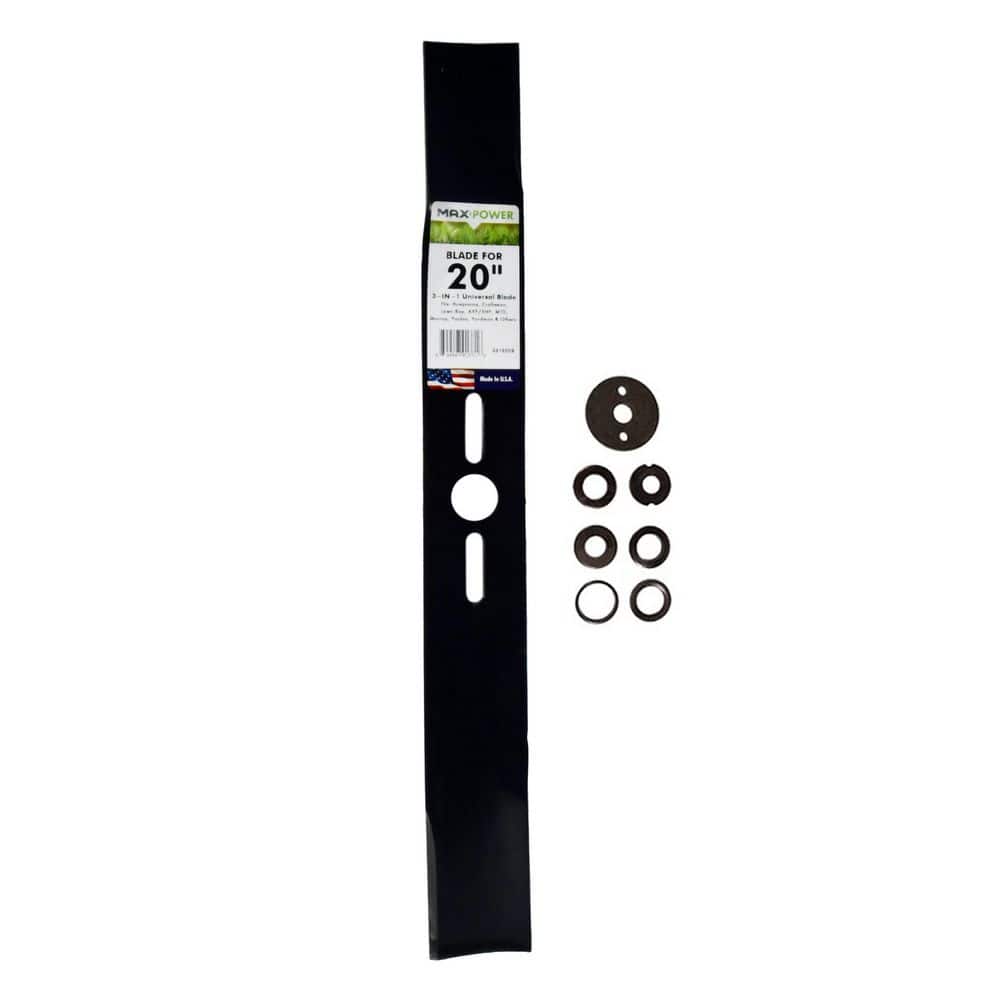20 Inch Power Rake Blade MaxPower 20 in. Universal 3-In-1 Mower Blade 331950B - The Home Depot