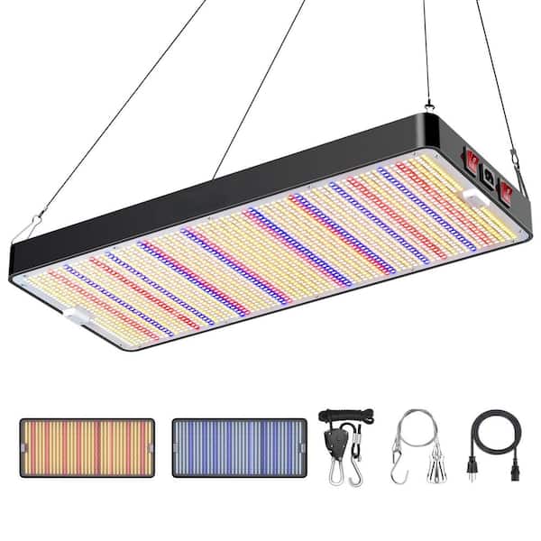 Full Spectrum Grow Lights for 4 x 4 ft. Indoor Plants with Veg & Bloom Switches, Quiet Cooling Fan for All Growth Stages