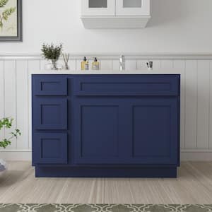 48 in. W x 21 in. D x 32.5 in. H Bath Vanity Cabinet without Top in Blue