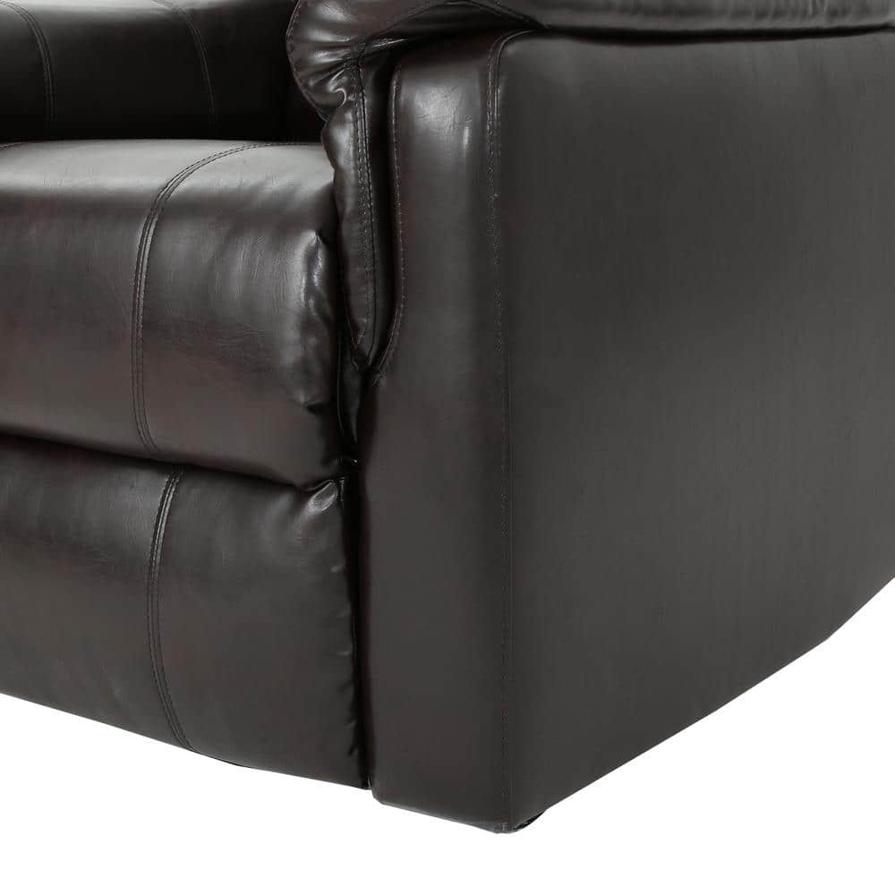 Jemma Brown Leather Swivel Recliner Chair