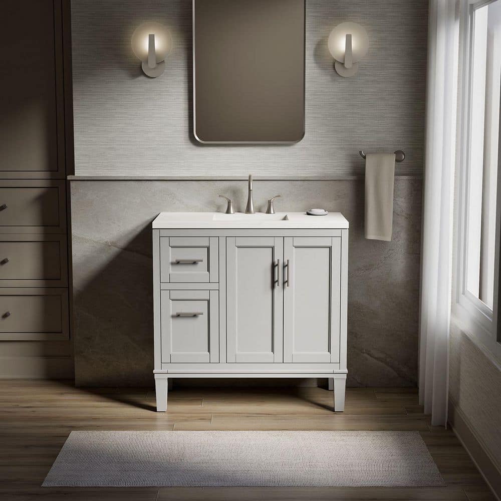KOHLER Chesil 36in. Single Sink Freestanding Atmos Grey Bath