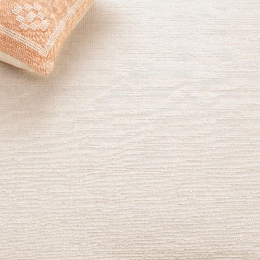 Mirage 8 ft. x 10 ft. Ivory Modern Solid Area Rug - thumbnail 6