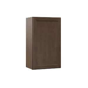 Shaker 15 in. W x 12 in. D x 30 in. H Assembled Wall Kitchen Cabinet in Brindle