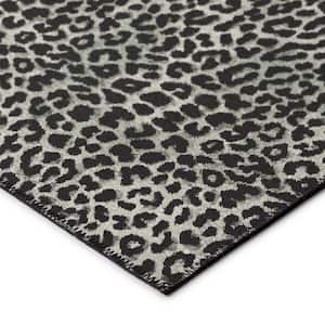 Kruger Midnight 5 ft. x 7 ft. 6 in. Animal Print Area Rug