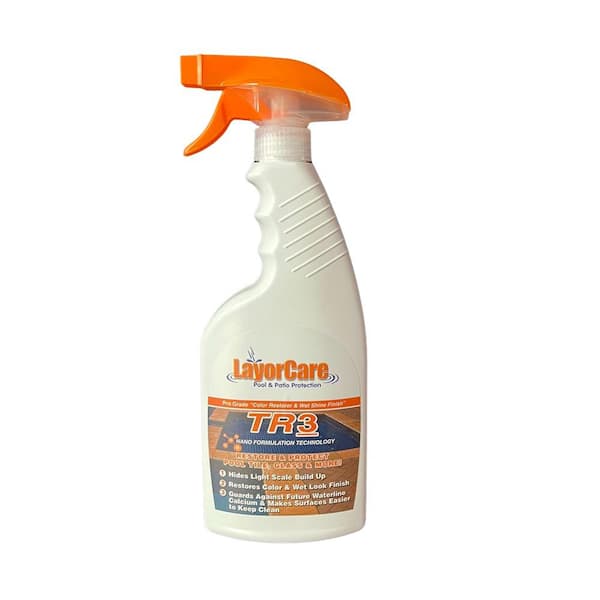 Layorcare 16 Oz Tr3 Pool Tile Sealer And Color Rejuvenator With High Gloss 800 Pt Layorcare 16 Oz Tr3 Pool Tile Sealer, Outdoor Tile Sealer Home Depot