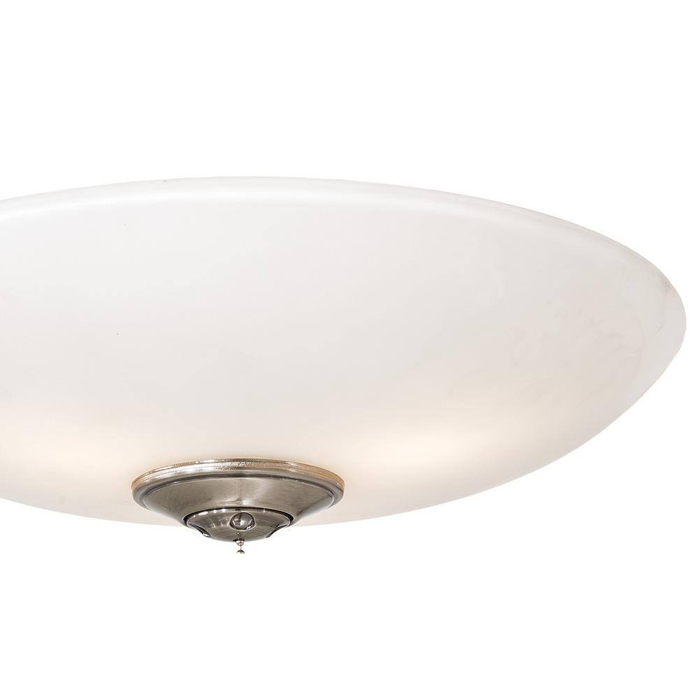 Etched Opal Frosted White LED Universal Ceiling Fan Light Kit