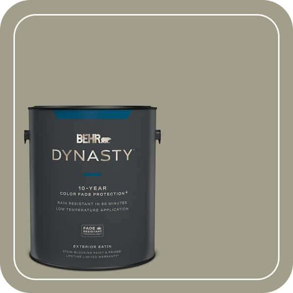 BEHR DYNASTY 1 gal. #BXC-82 Potting Moss Satin Enamel Exterior Stain-Blocking Paint & Primer