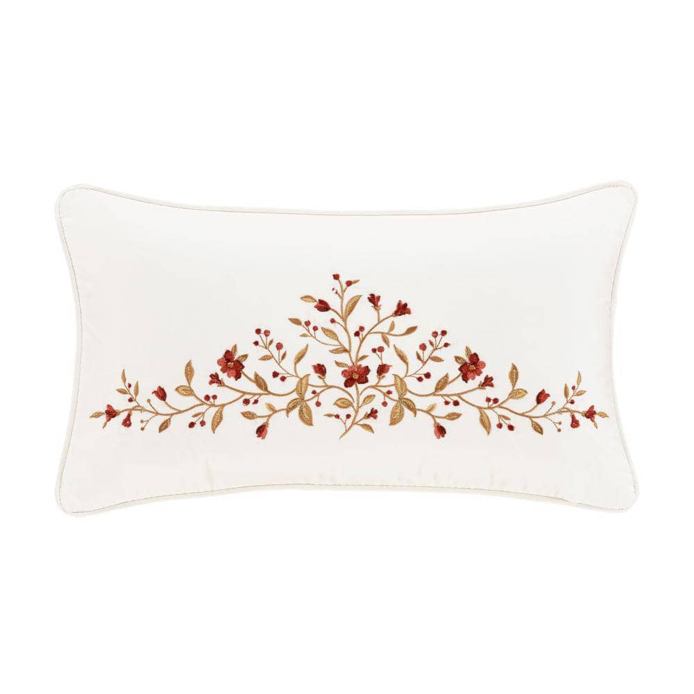 Joyeux Cotton Boudoir Decorative Throw Pillow 15 x 22 in.
