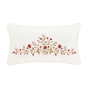 Joyeux Cotton Boudoir Decorative Throw Pillow 15 x 22 in.