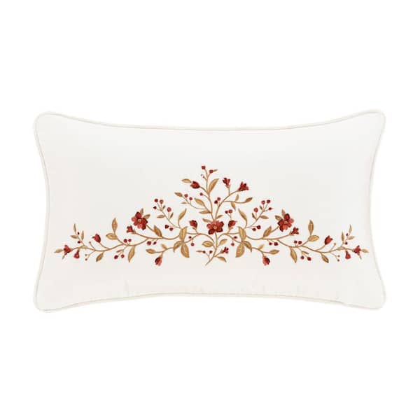 Unbranded Joyeux Cotton Boudoir Decorative Throw Pillow 15 x 22 in.