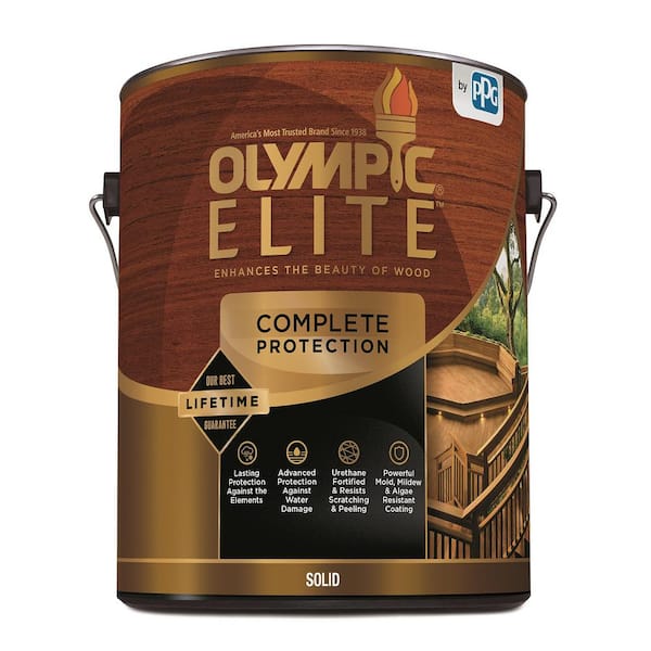 Olympic Elite 1 gal. Base 2 Solid Advanced Exterior Stain and Sealant in One