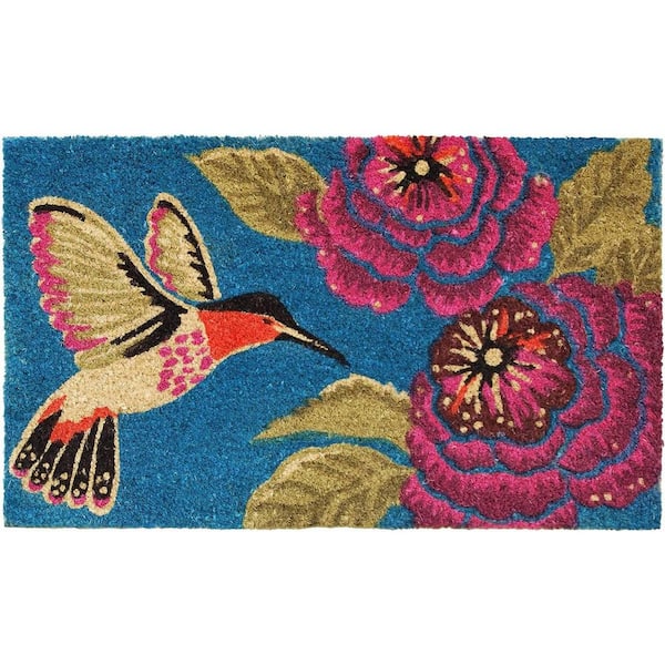 Multi-Colored 29 in. x 17 in. Coir Outdoor Door Mat