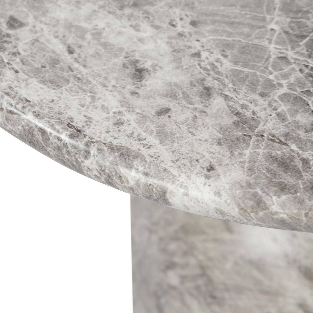 Wels 17.5 in. Stone Specialty Shape Green Marble End Table - thumbnail 5