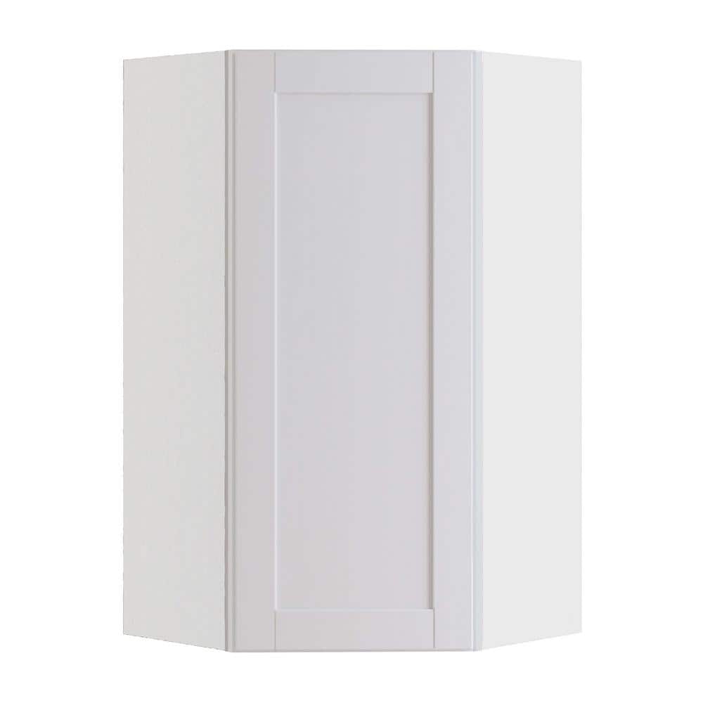 Arlington 24 in. W. x 12 in. D x 42 in. H Assembled Plywood Stocked Corner Diagonal Kitchen Cabinet in Vesper White price history on PriceWatchPro
