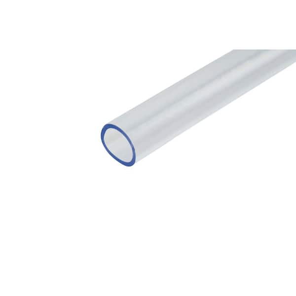 Nominal 96" Polycarbonate Round Tube Clear 1-1/2" ID x 1-3/4" OD x 1/8" Wall 