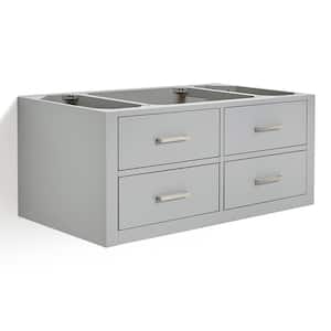 Hutton 42 in. W x 22 in. D x 18 in. H Bath Vanity Cabinet without Top in Grey