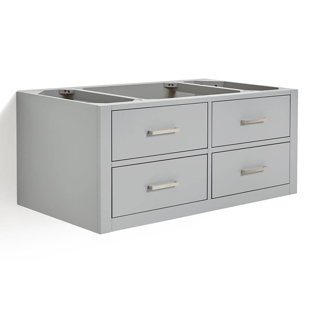 Hutton 42" Gray Single Wall-Mounted Vanity Cabinet