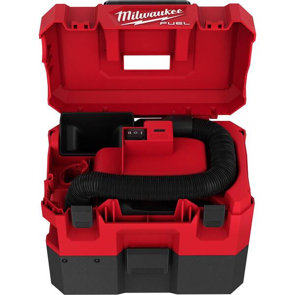 Milwaukee - M12 FUEL 12-Volt Lithium-Ion Cordless 1.6 Gal. Wet/Dry Vacuum and 4-in-1 Installation 3/8 in. Drill Driver (2-Tool)