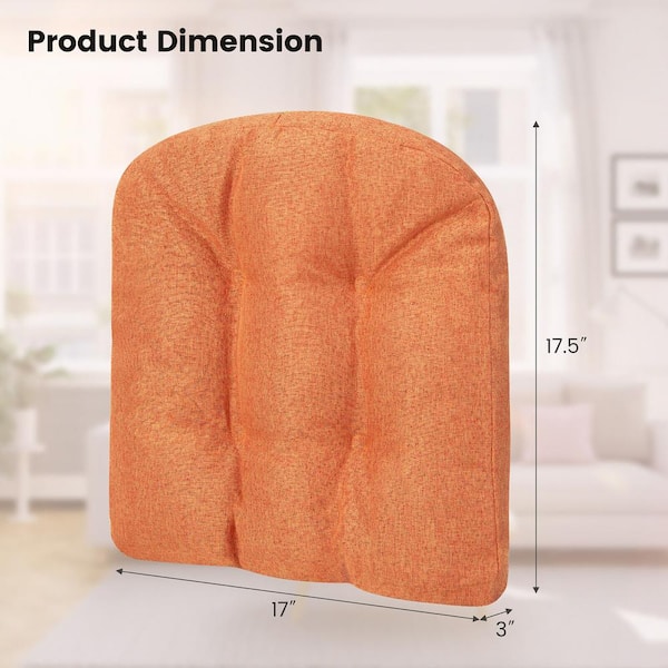 Chair Pads and Cushions, 17 X 17 Square Soft Cotton Dining Chair Pad Seat  Pads for Kitchen Chairs Solid Color Indoor Outdoor Seat Cushion,Chair Pads