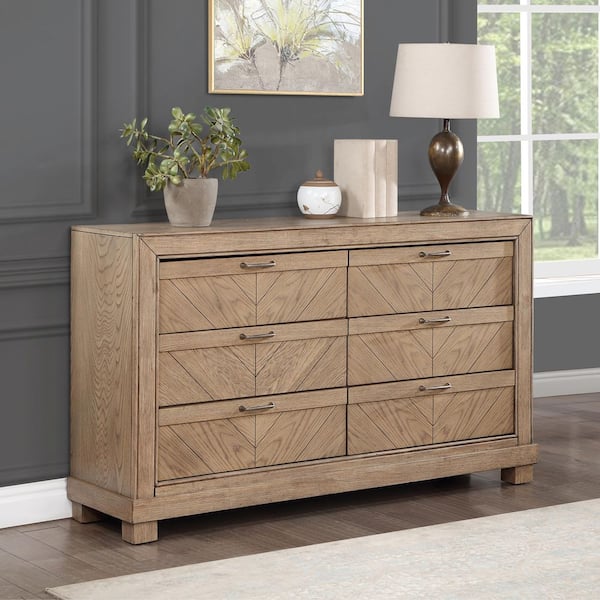 Steve Silver Montana Sand 6 Drawers 62 in. Dresser