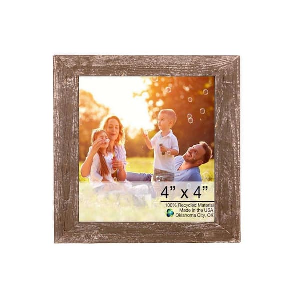 HomeRoots Victoria 4 in. x 4 in. Espresso Brown Picture Frame