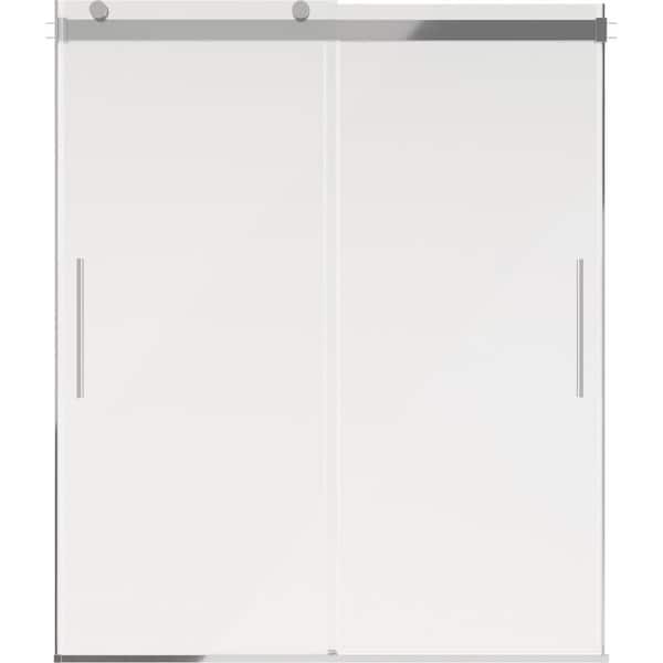 Classic 500 60 in. W x 71 in. H Frameless Sliding Shower Door, Chrome, 6 mm Clear Glass