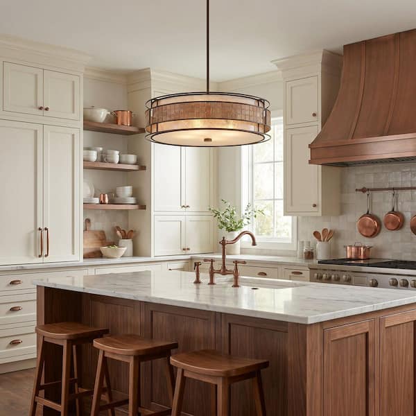 Quoizel Laguna 4-Light Renaissance Copper Pendant MC8420CRC - The