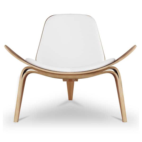 HomeRoots White Arm Chair Set of 1