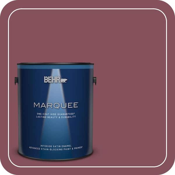 BEHR MARQUEE 1 gal. #PPU1-15 So Merlot Satin Enamel Interior Paint & Primer