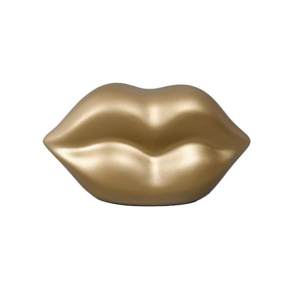 Flora Bunda 7 in. L Gold Paint Ceramic LIP