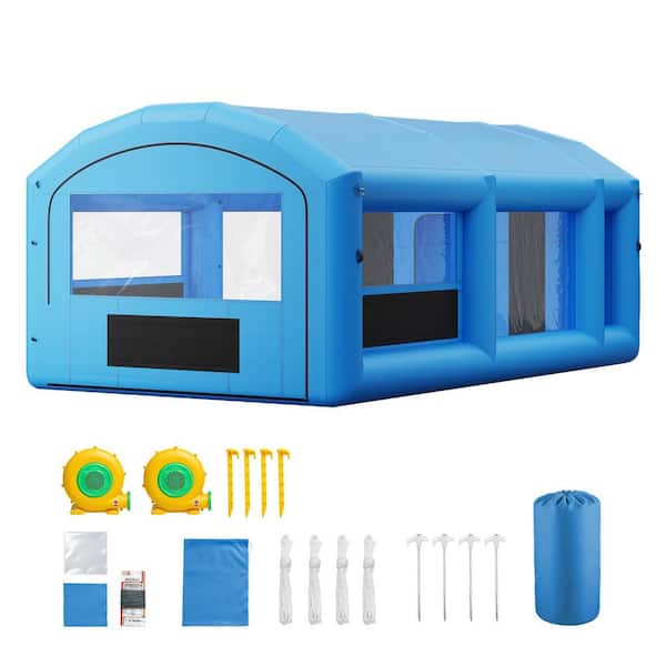 23x13x8.5ft. Inflatable Paint Booth, Inflatable Spray Booth, High Powerful 480W+750W Blowers Spray Booth Tent, Car Paint