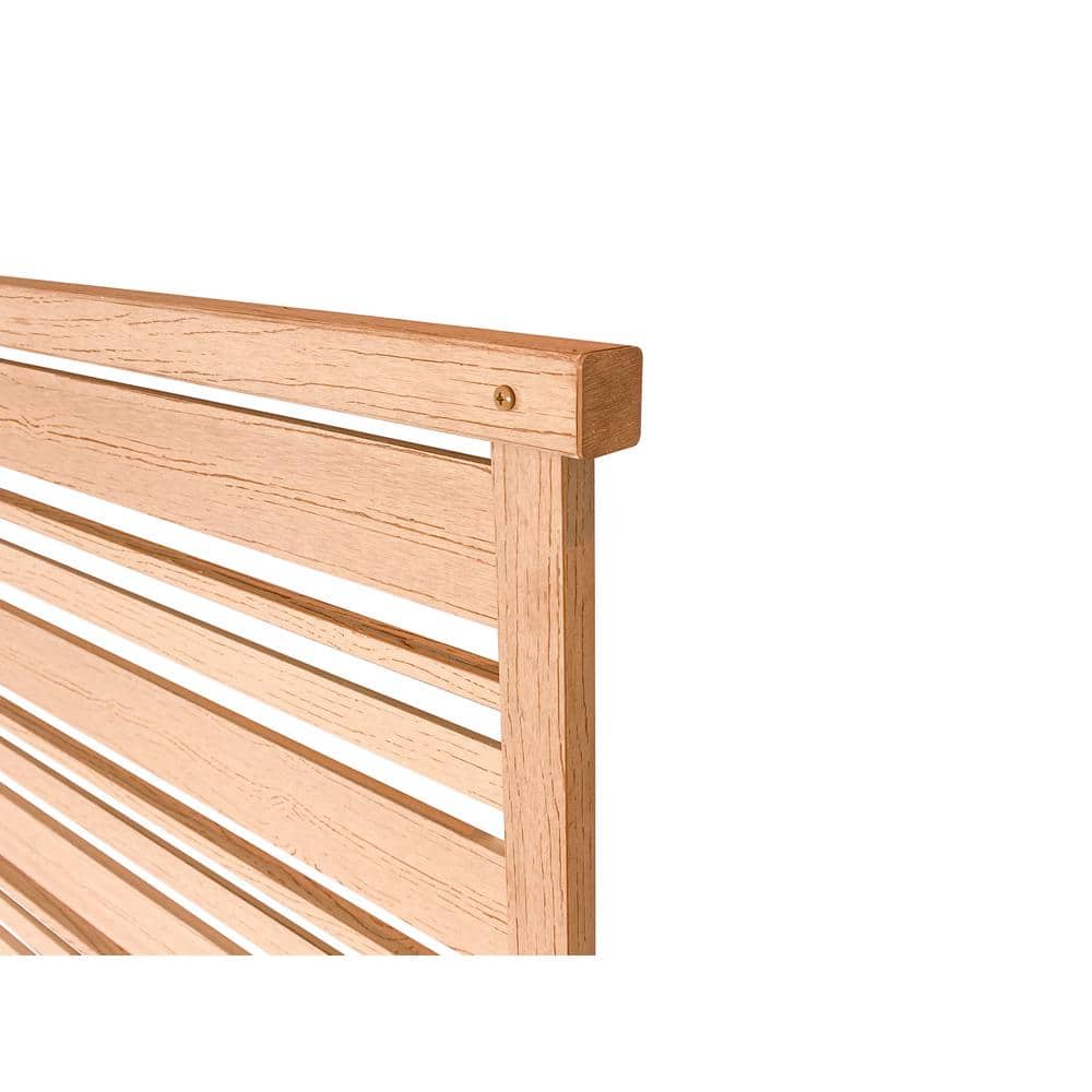 Fresno Cedar Color WoodTek Vinyl Privacy Screen Kit, 2 Panels
