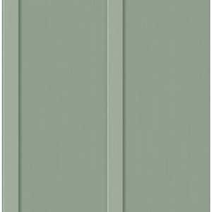Sage Green Faux Board and Batten Vinyl Peel and Stick Wallpaper Roll (30.75 sq. ft.)