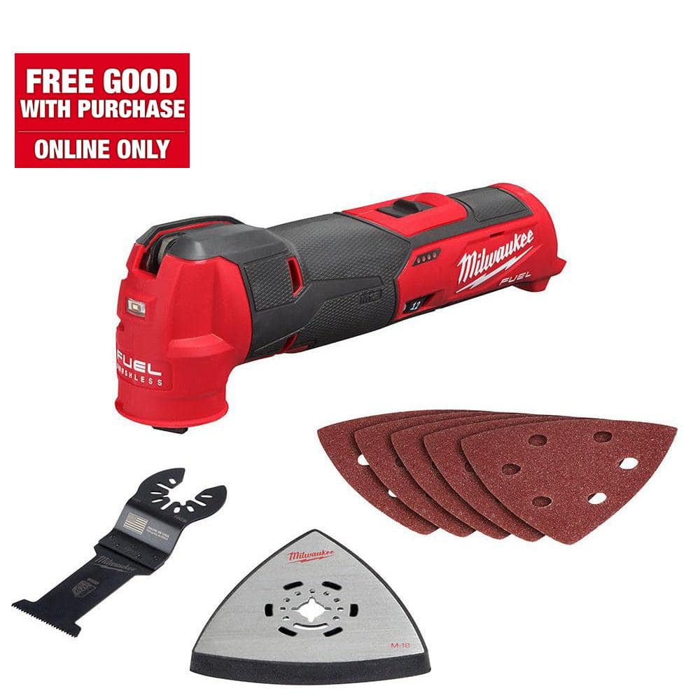 Milwaukee M12 FUEL 12V Lithium-Ion Cordless Oscillating Multi-Tool (Tool-Only) 2526-20 - The Home Depot