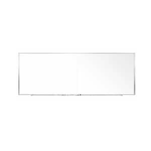 2-Piece M1 Porcelain Magnetic Whiteboard, Aluminum Frame, 4 ft. H x 15 ft. 4 in. W, (2 pieces)