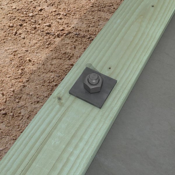 BP 3 in. x 3 in. Bearing Plate with 7/8 in. Bolt Diameter