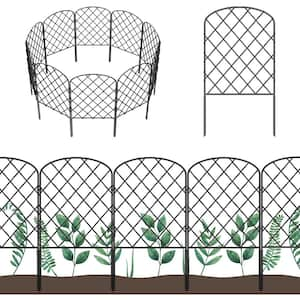 Decorative Garden Fence, Total 20 ft. L x 24 in. H No Dig, Rustproof Metal Edging Fencing Panels (19-Pack)