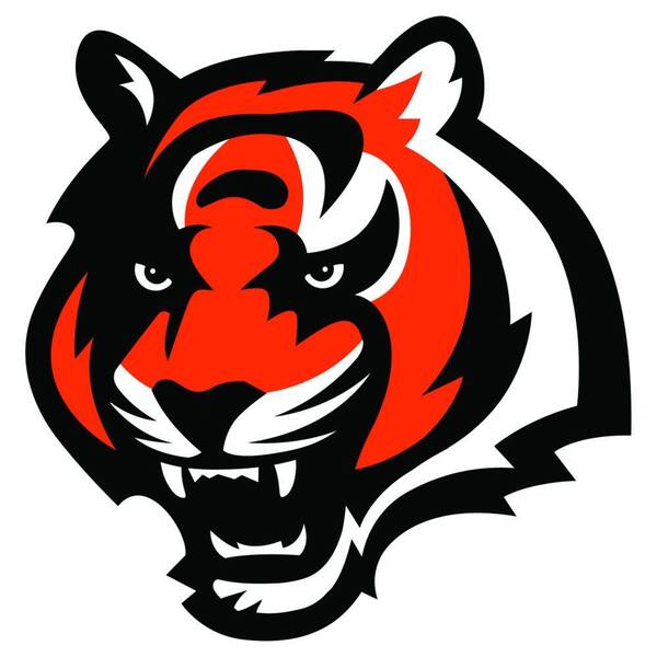 Fathead 39 in. x 40 in. Cincinnati Bengals Logo Wall Decal