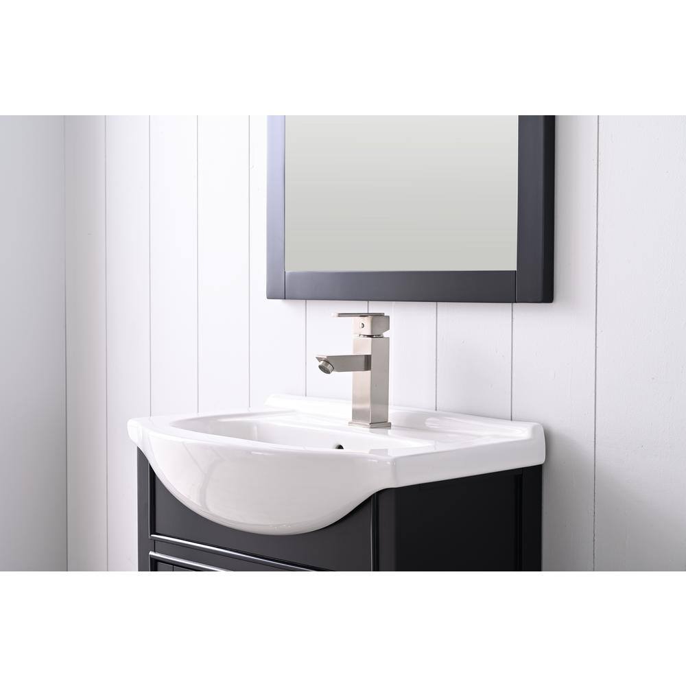 Marian 24" Espresso Single Sink Vanity with White Porcelain Top