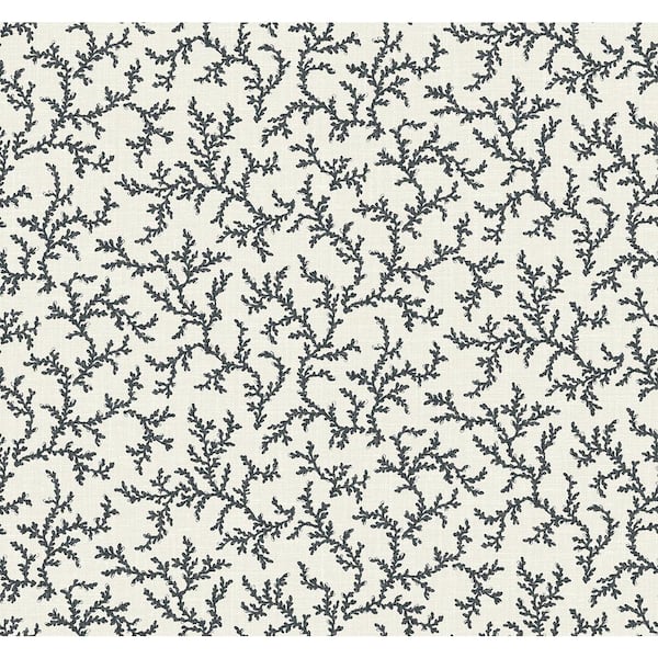 Seabrook Designs Poppy Seed Corail Paper Unpasted Nonwoven Wallpaper Roll 60.75 sq. ft.