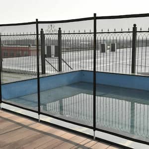 4 ft. H x 12 ft. W Black In-Ground Swimming Pool Safety Fence