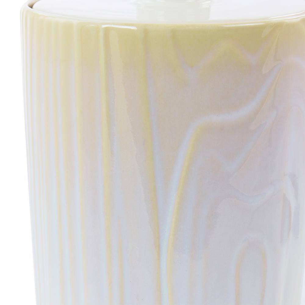 White Ceramic Round Food Storage Canister with Lid
