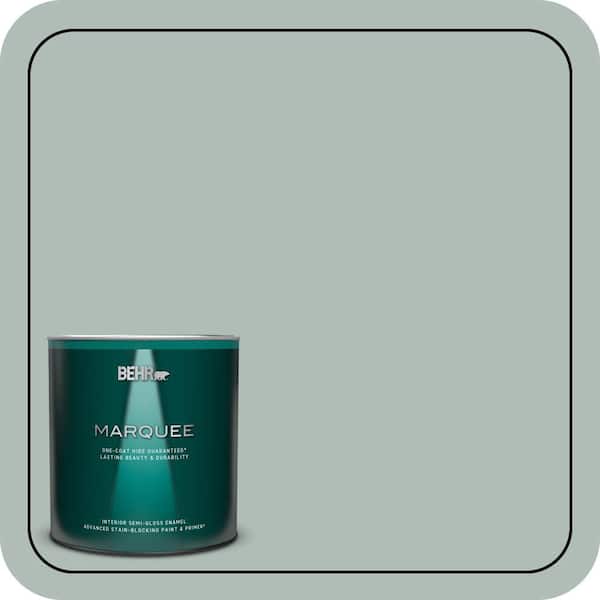 BEHR MARQUEE 1 qt. Home Decorators Collection #HDC-NT-25 Dew Semi-Gloss Enamel Interior Paint & Primer
