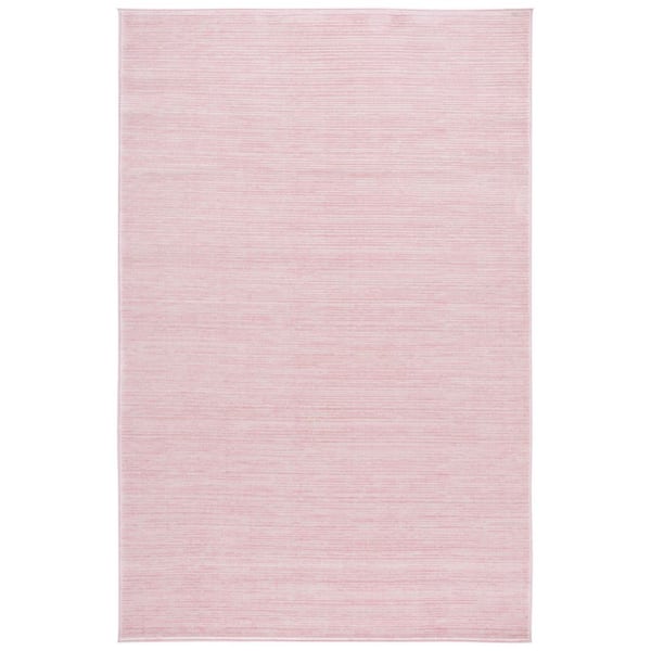 Vision Pink 5 ft. x 8 ft. Solid Marle Area Rug