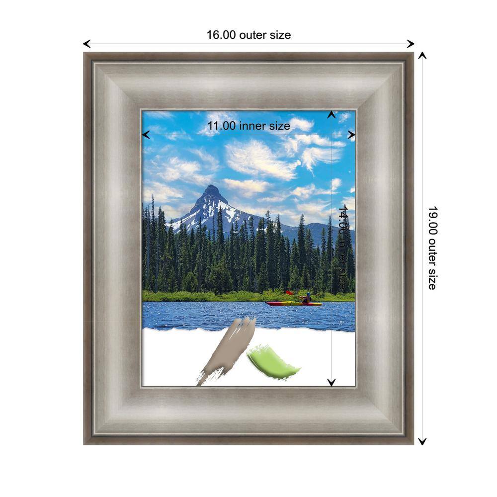 Imperial Silver 11x14 Polystyrene Wall Picture Frame