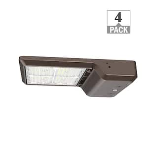 175-Watt Equivalent Integrated LED Dusk To Dawn Area Light 7200-14500 Lumens Adjustable 3000K 4000K 5000K (4-Pack)