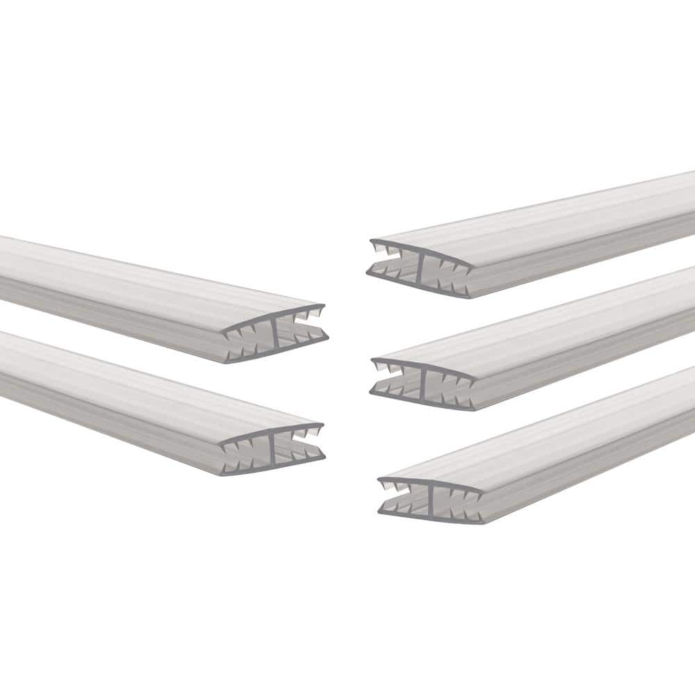 Panel Gripper 7/16 in. D x 1-1/8 in. W x 96 in. L Clear Plastic H-Channel D