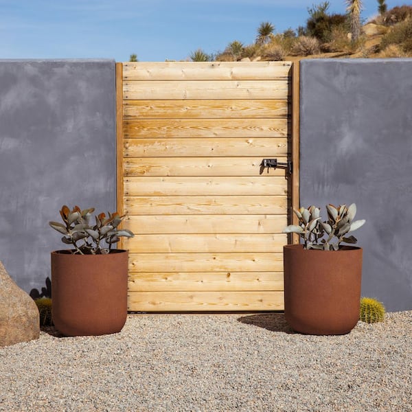 Patina Series 15 in. Kona Plastic Planter (2 Pack)