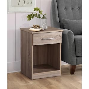 Lindsey 1-Drawer Sandalwood Nightstand (24 in. H x 18 in. W x 16 in. D)